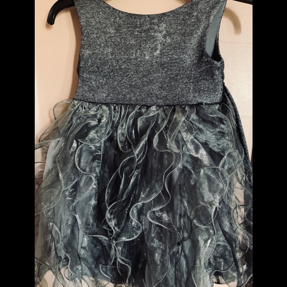Silver/gray Bonnie Jean, size  4 dress.